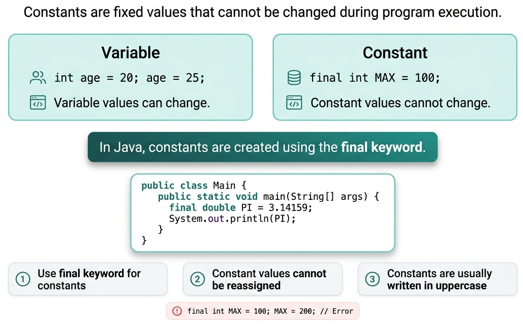 Constants in Java